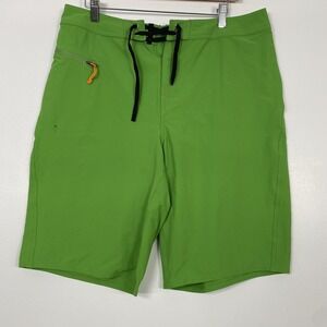 Orvis Shorts Mens 34 Green Trout Bum Board Shorts Nylon Stretch Fishing Swim